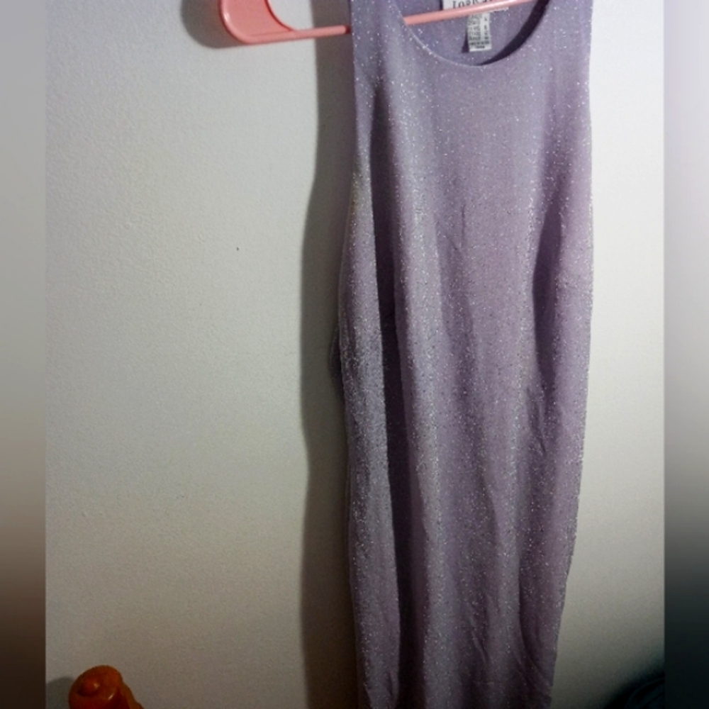 Lori Ann Montreal pale violet long shiny dress